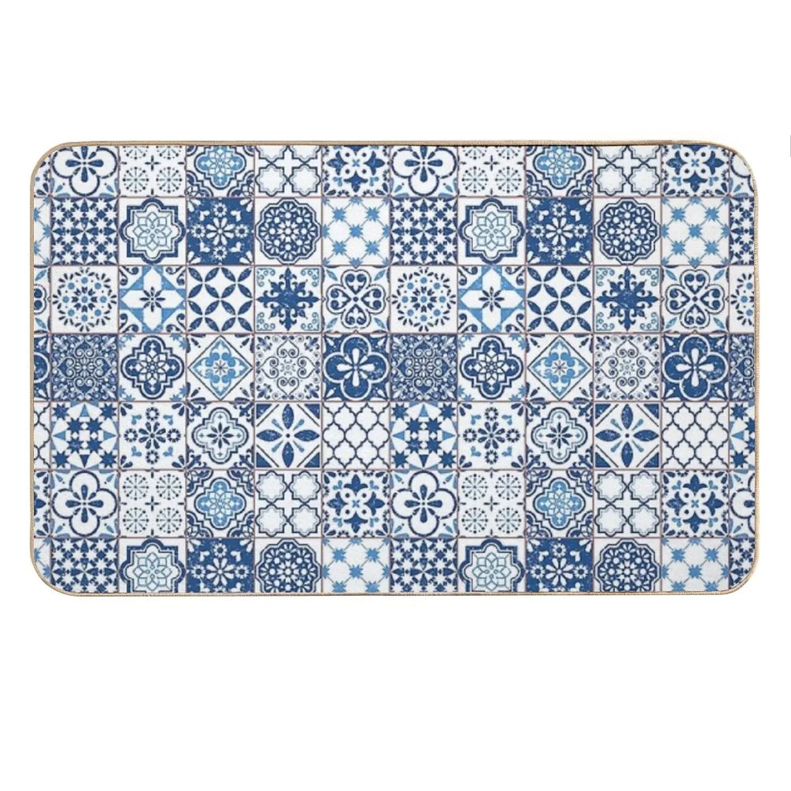 Portuguese Azulejos Bath Mat