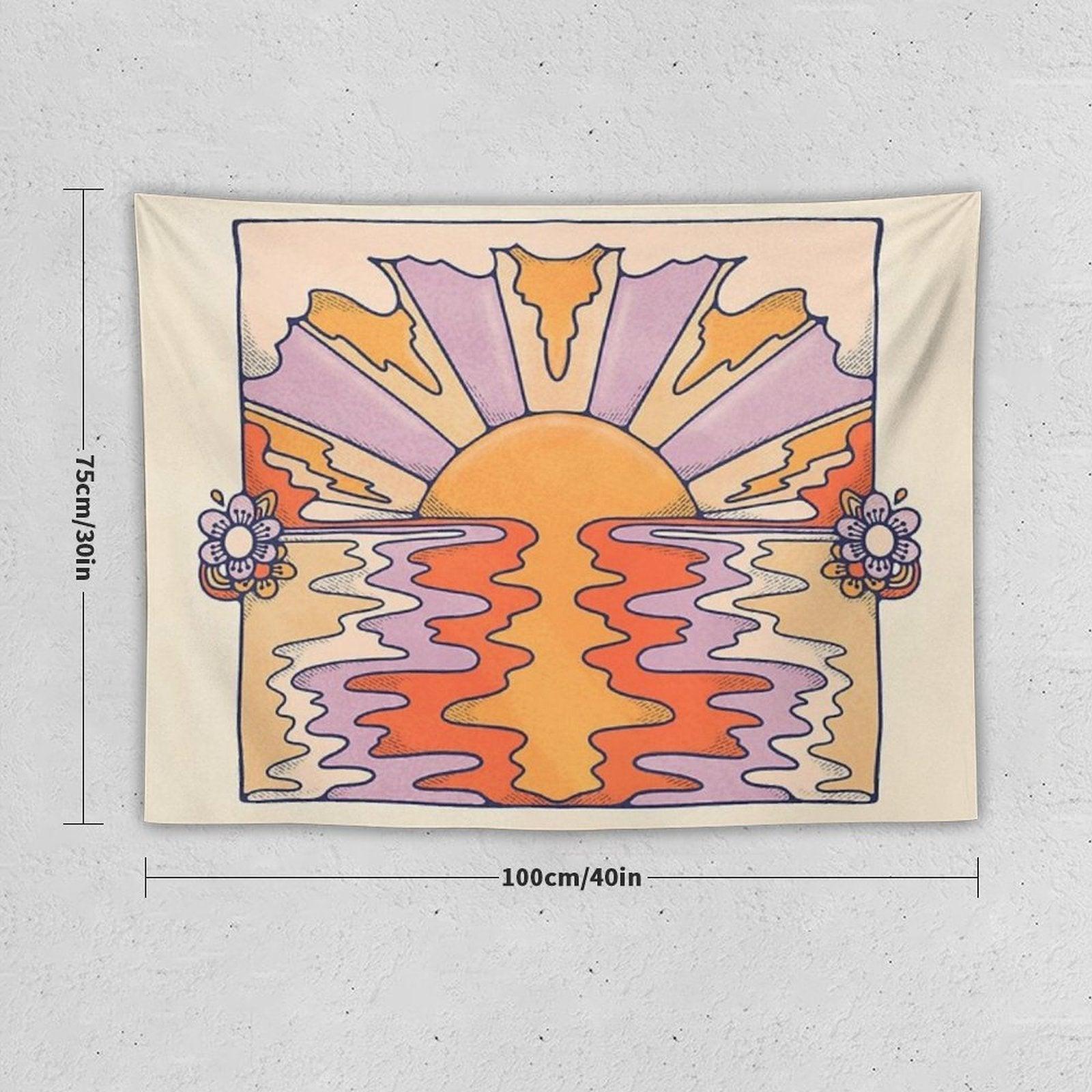 Sweet Sunset Over Byron Tapestry
