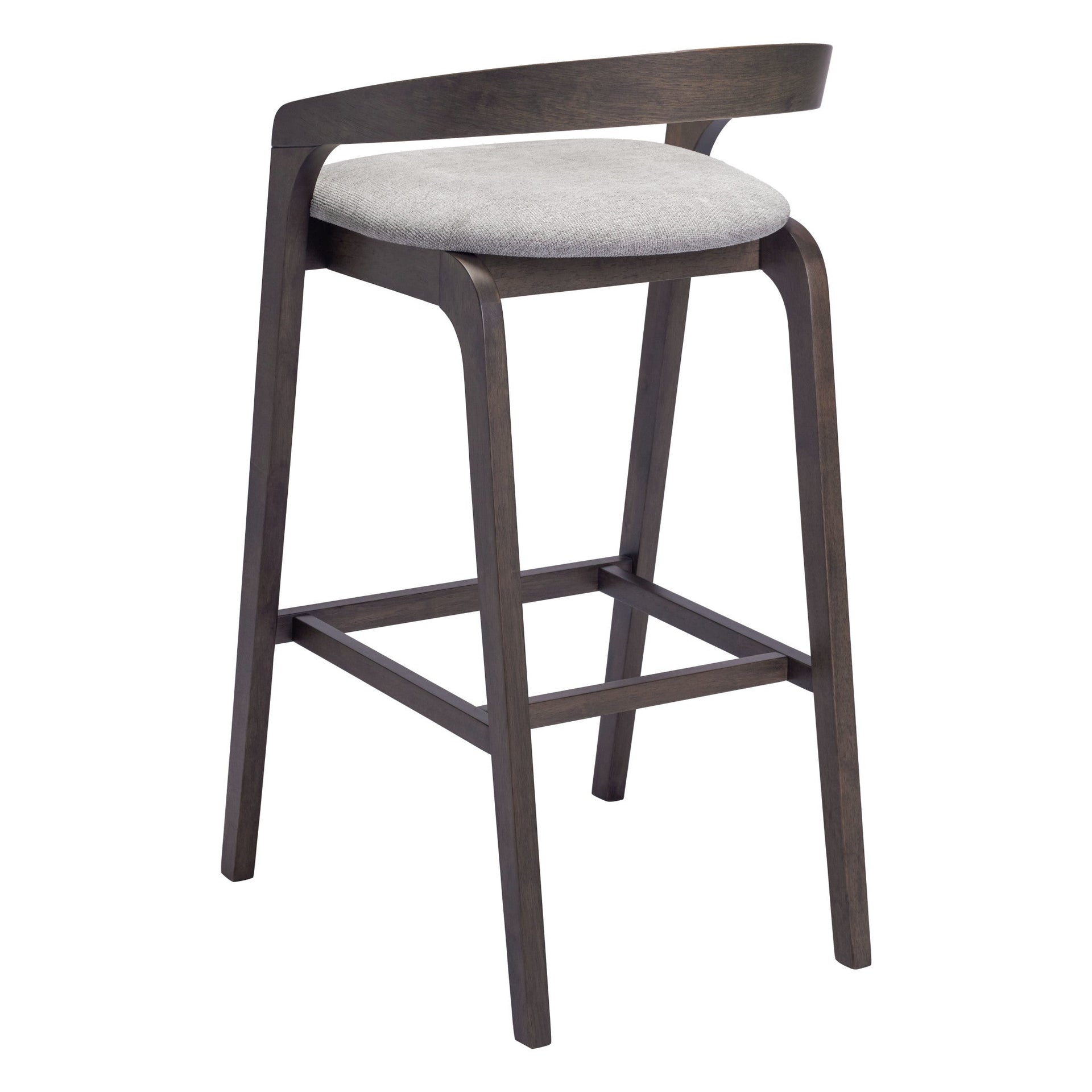 Troy Barstool (Set of 2) Dove Gray & Espresso