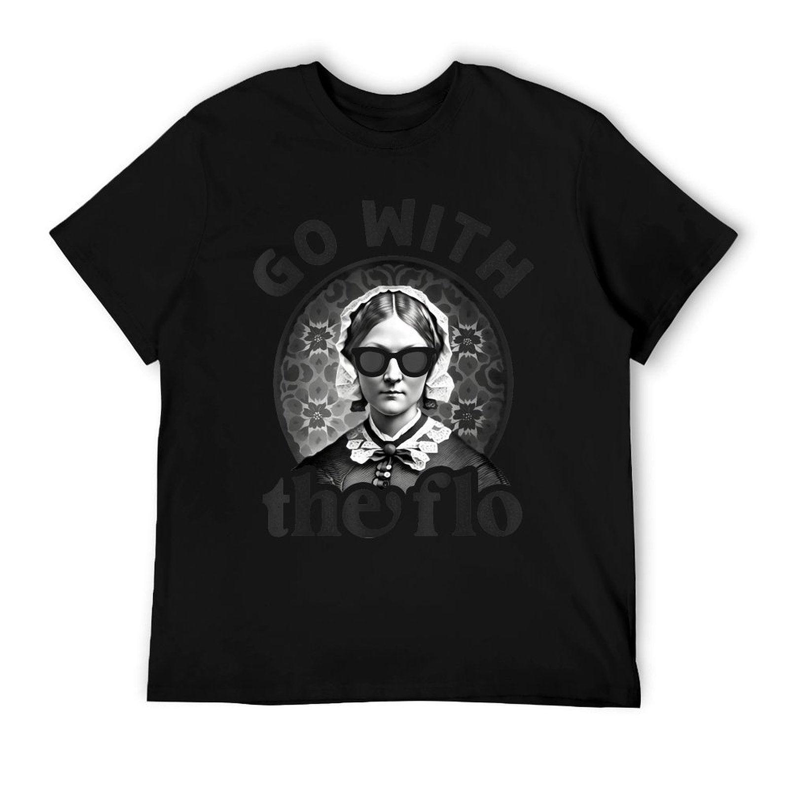 Womens History Nurse Florence Nightingale Go With The Flo T-Shirt