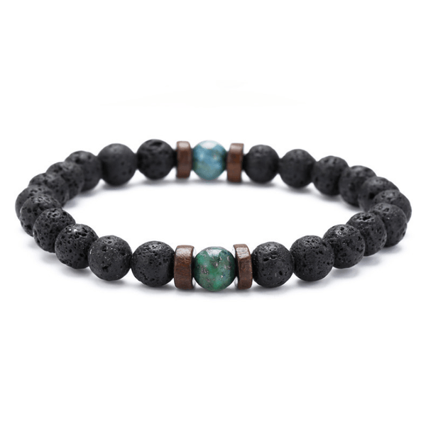 Epic Legendary Volcanic Stone Bracelet For Men And Women Lava Stone Stretch Yoga Bead Bracelet