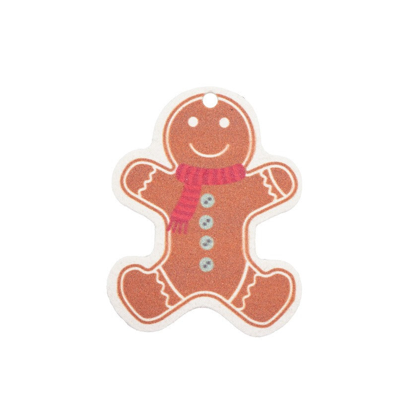 Christmas supplies, printed wood pulp, dishwashing cotton, kitchen cleaning, absorbent, non greasy, compressed wood pulp cotton,