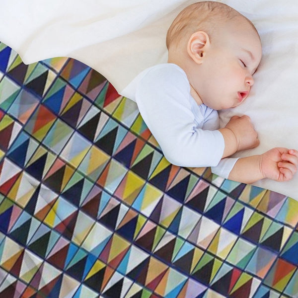 Chromatic Composition 3 Easy Care Throw Blanket