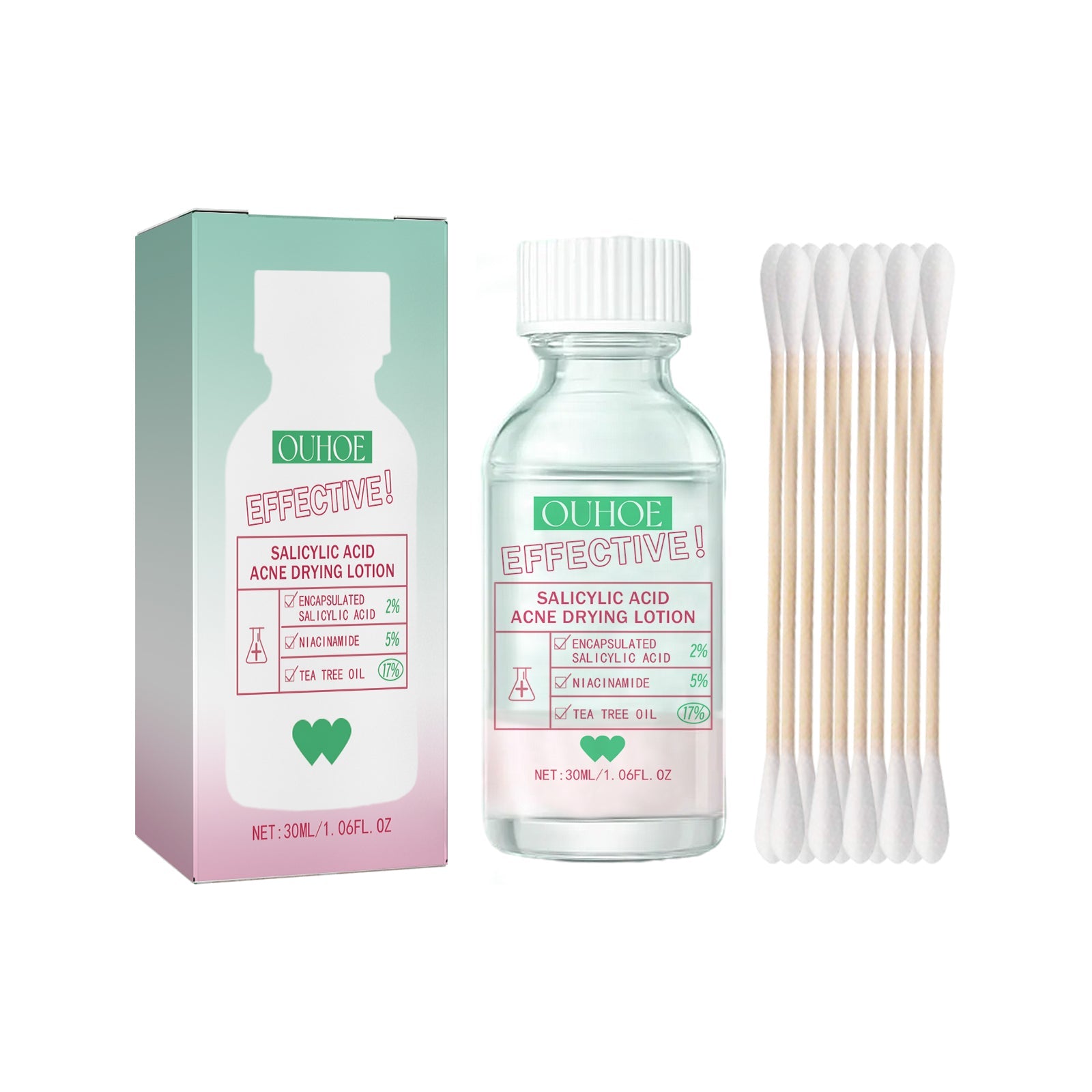 Salicylic Acid Acne Drying Lotion, Gentle Repair Acne-Skin Skin Moisturizing Lotion