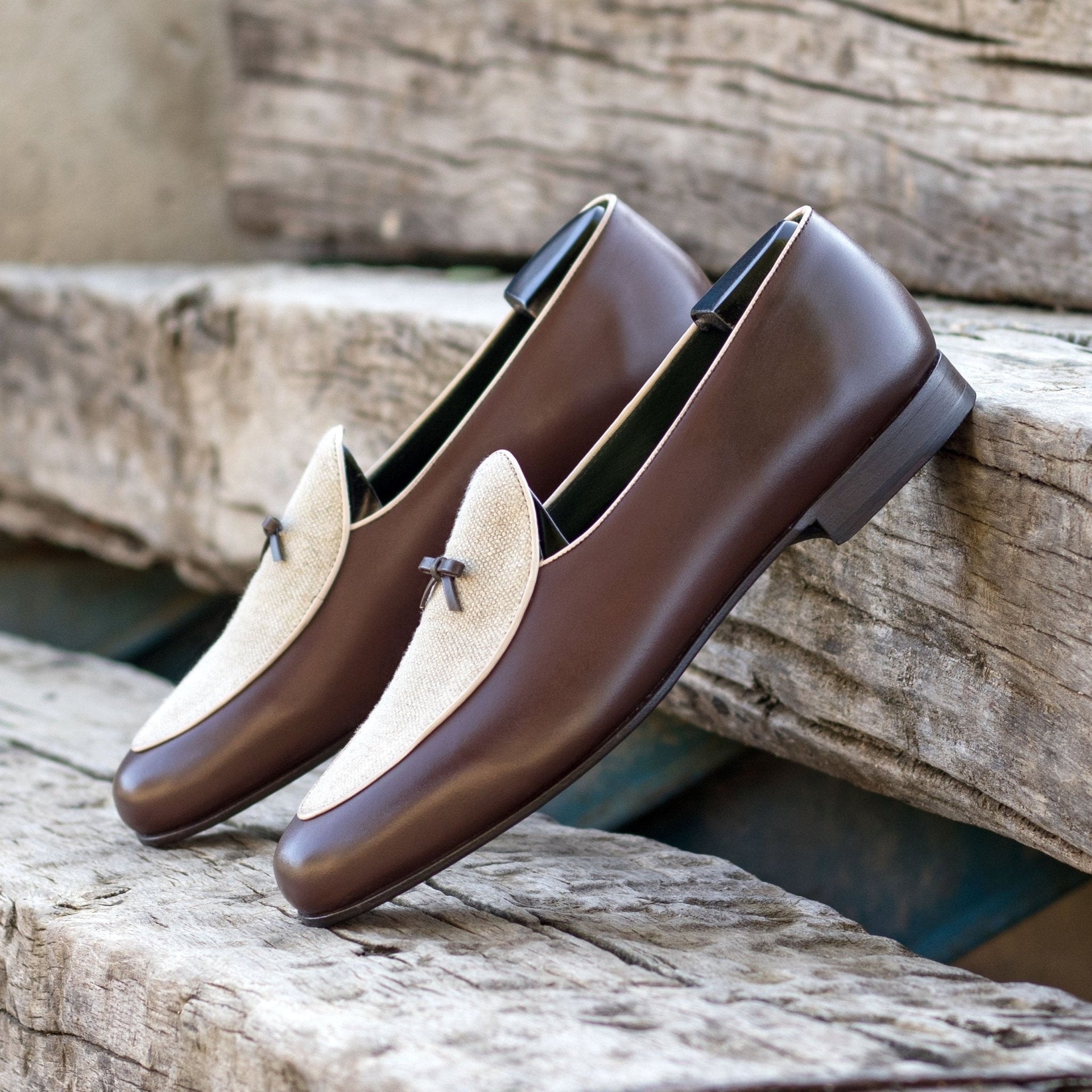 Verala - Classic two-tone Belgian loafers for men