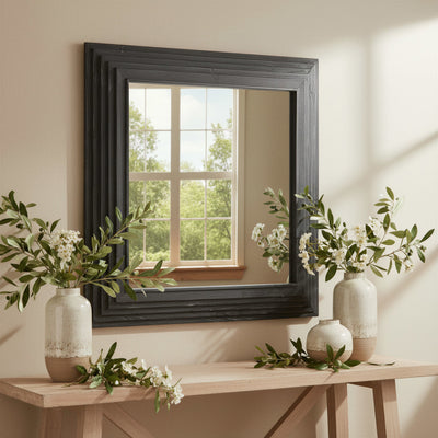 Kare Mirror Black