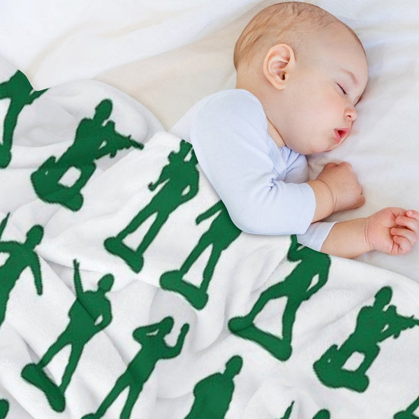 Army Man Graphics Premium Throw Blanket