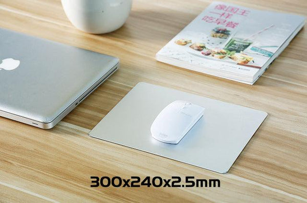 Aluminum Alloy Smooth Mouse Pad 240x180/300mm Hard Metal Slim Desk Mat Rubber Anti-slip Bottom Speed Control Mousepad For Gaming