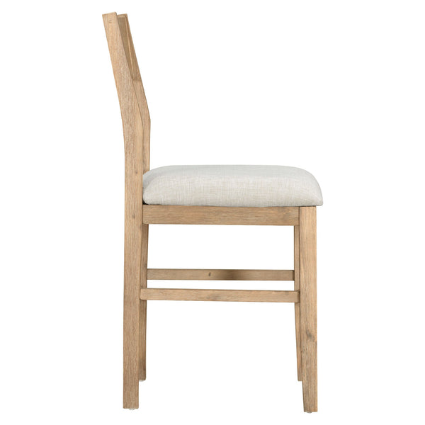 TOPMAX farmhouse countertop height 5-piece dining table set with 1 rectangular dining table and 4 brown dining chairs