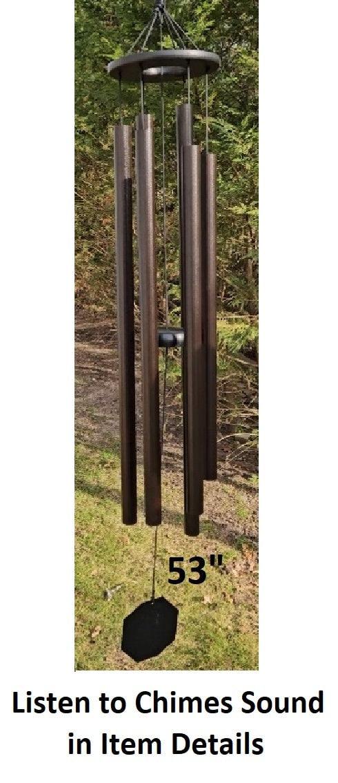 Amish Handmade Wind Chimes 37”–53” – Deep Tone Aluminum Outdoor Chimes