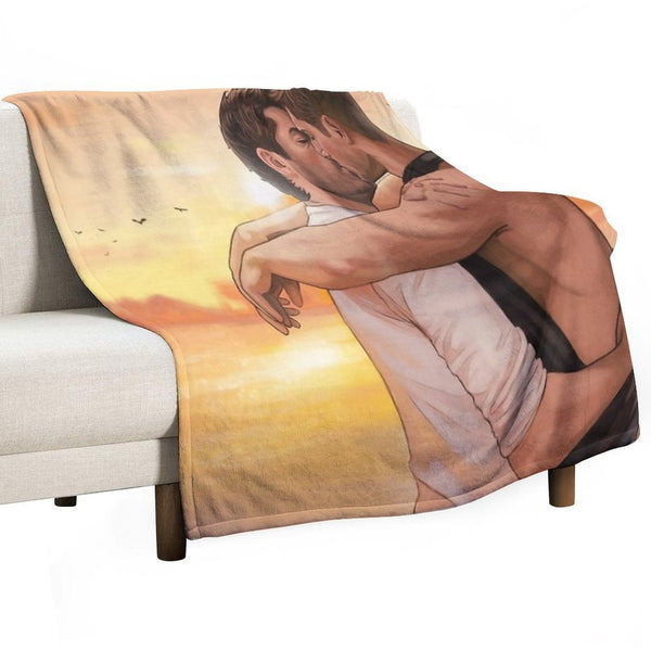 Sunset Kiss 2021 Anti-pilling Throw Blanket