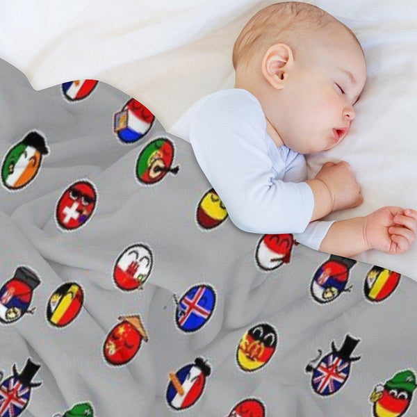 Countryballs Pack Throw Blanket