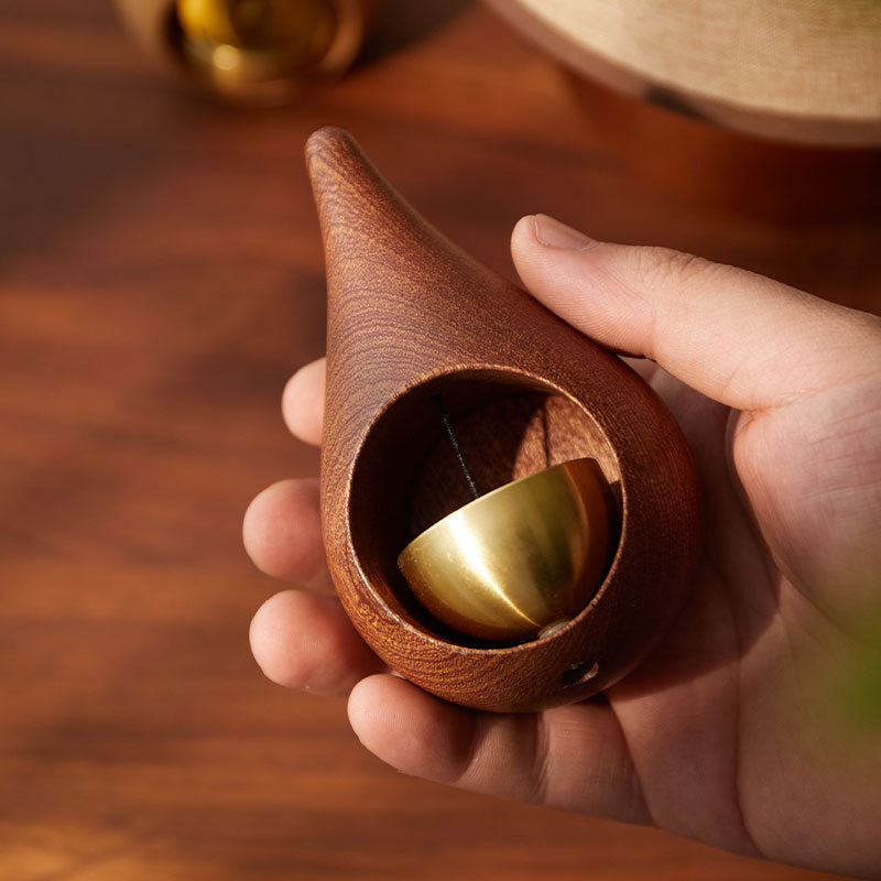 Dopamine Doorbell Water Drop Wind Chime Copper Bell Opening Reminder Hanging Ornament Housewarming Gift Magnetic Bell Fridge Magnet Decor