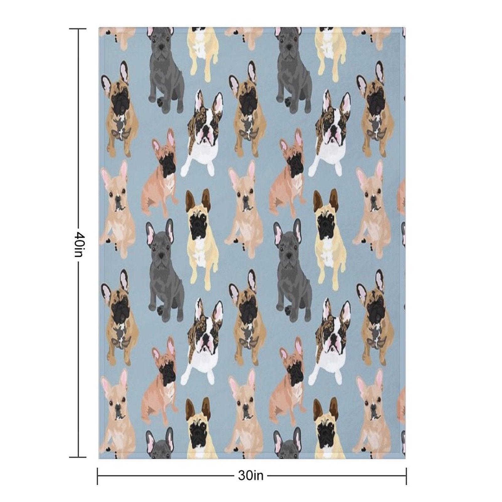Frenchie Throw Blanket