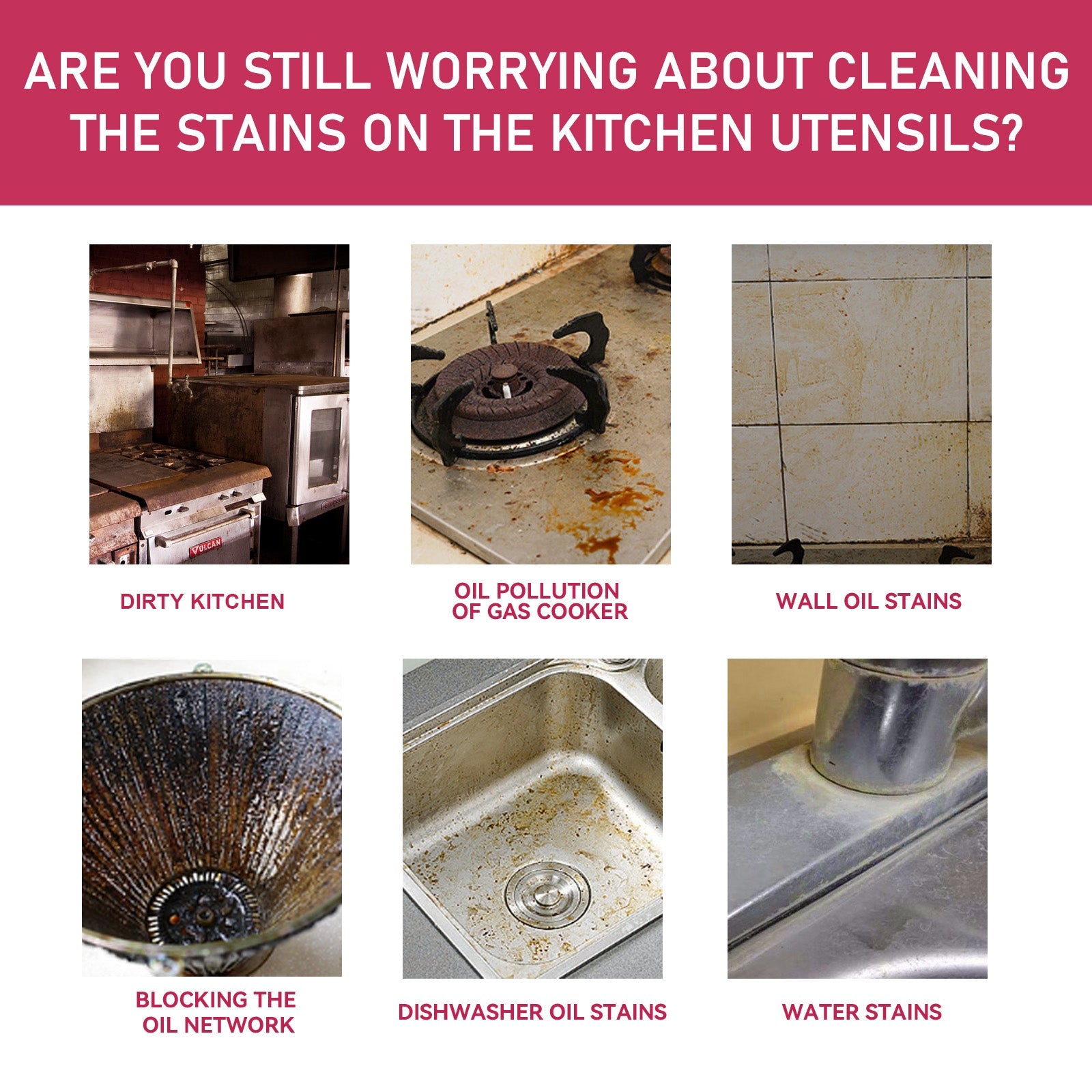 The Miracle Cleaning Paste, Kitchen Fume Cleaning Cream Powerful Multi-Effect Cleaning Oil Stains