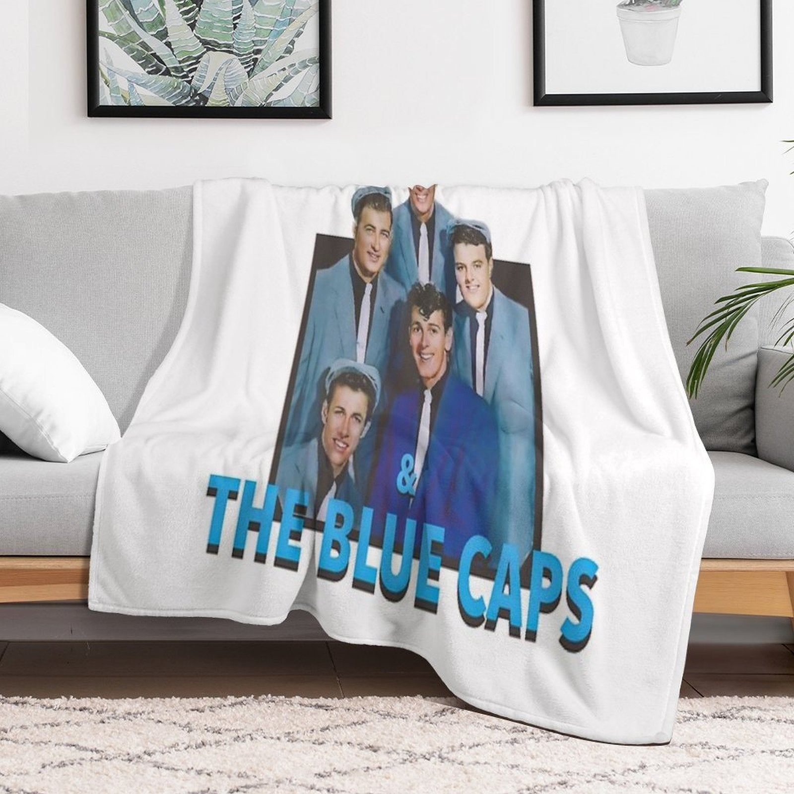 Gene Viincent And The Blue Caps Sustainable Throw Blanket