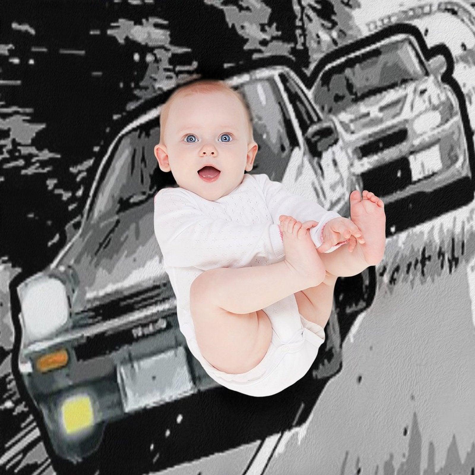 Initial D - Mountain Drift Racing Tandem AE86 Vs EVO 6 Throw Blanket