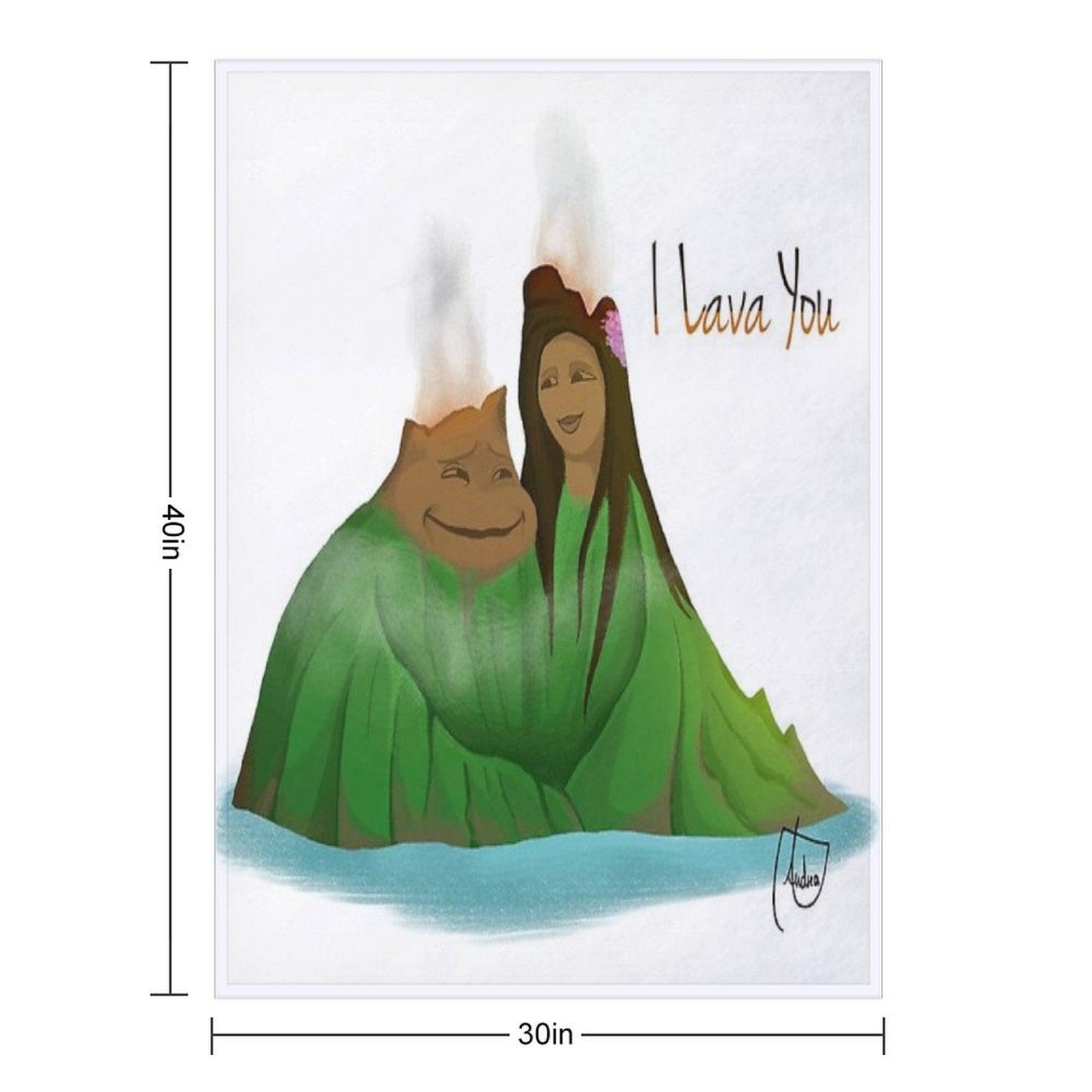 I Lava You Throw Blanket