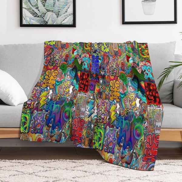 Graffiti 2021 Machine-washable Throw Blanket