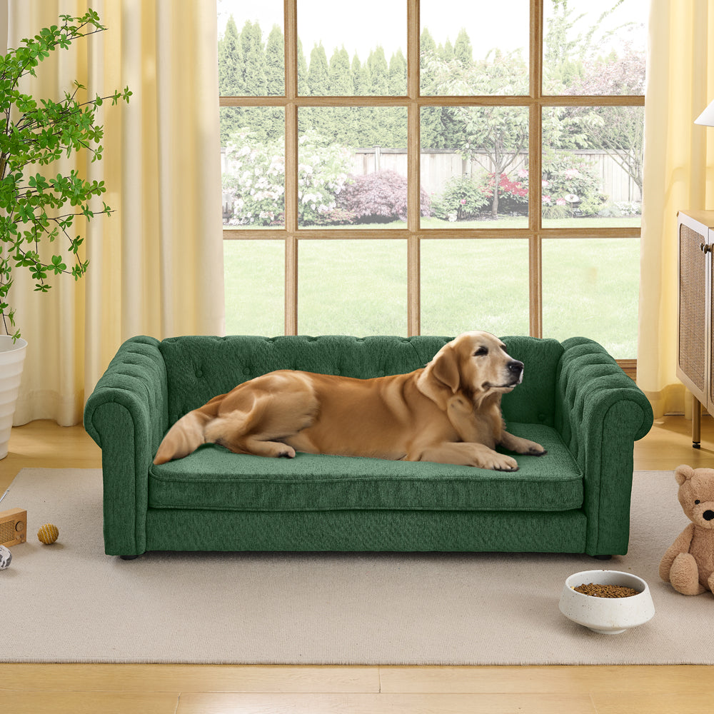 Elegant Rectangular Pet Bed for Big and Oversized Dogs
