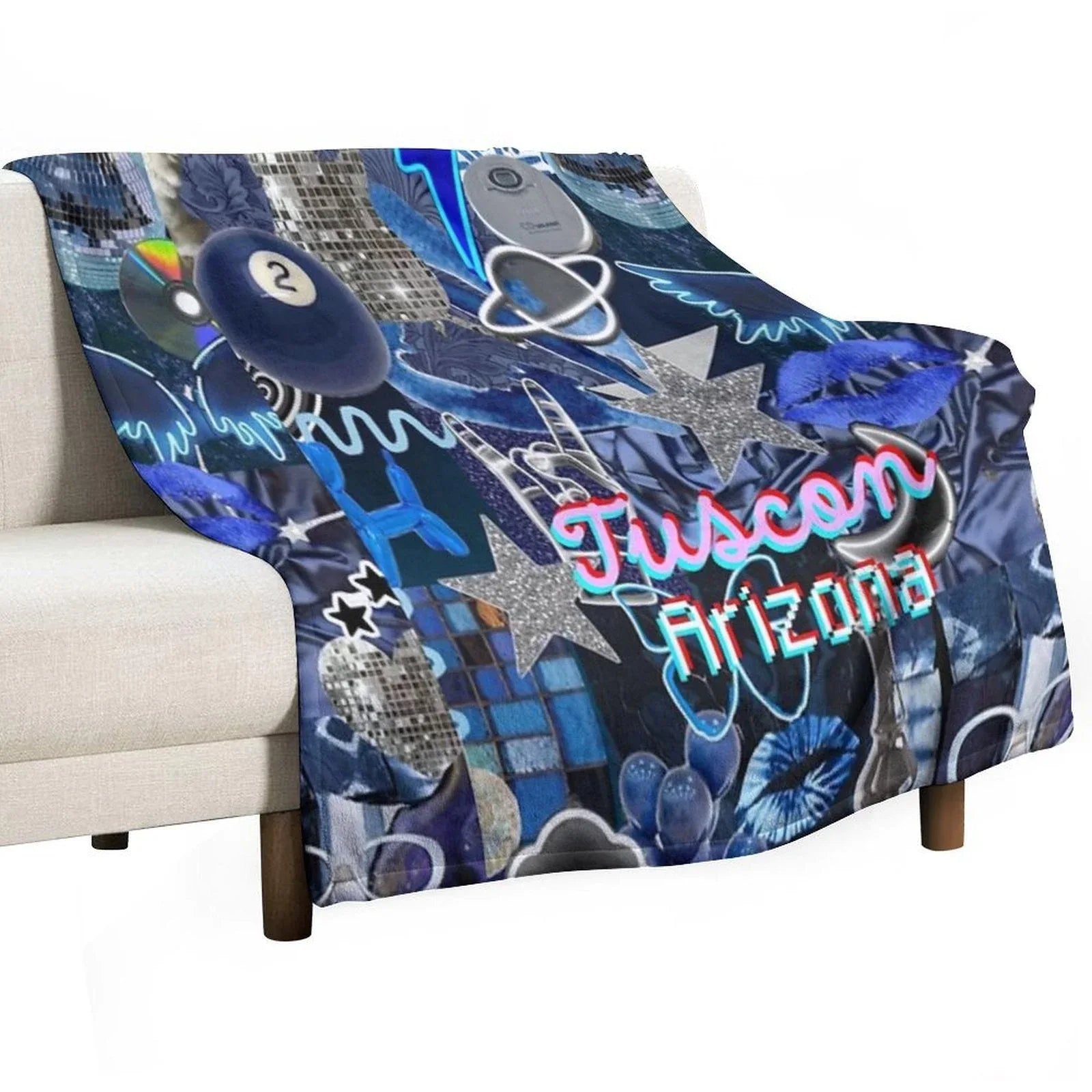 Tuscon Arizona  COLLAGE Throw Blanket