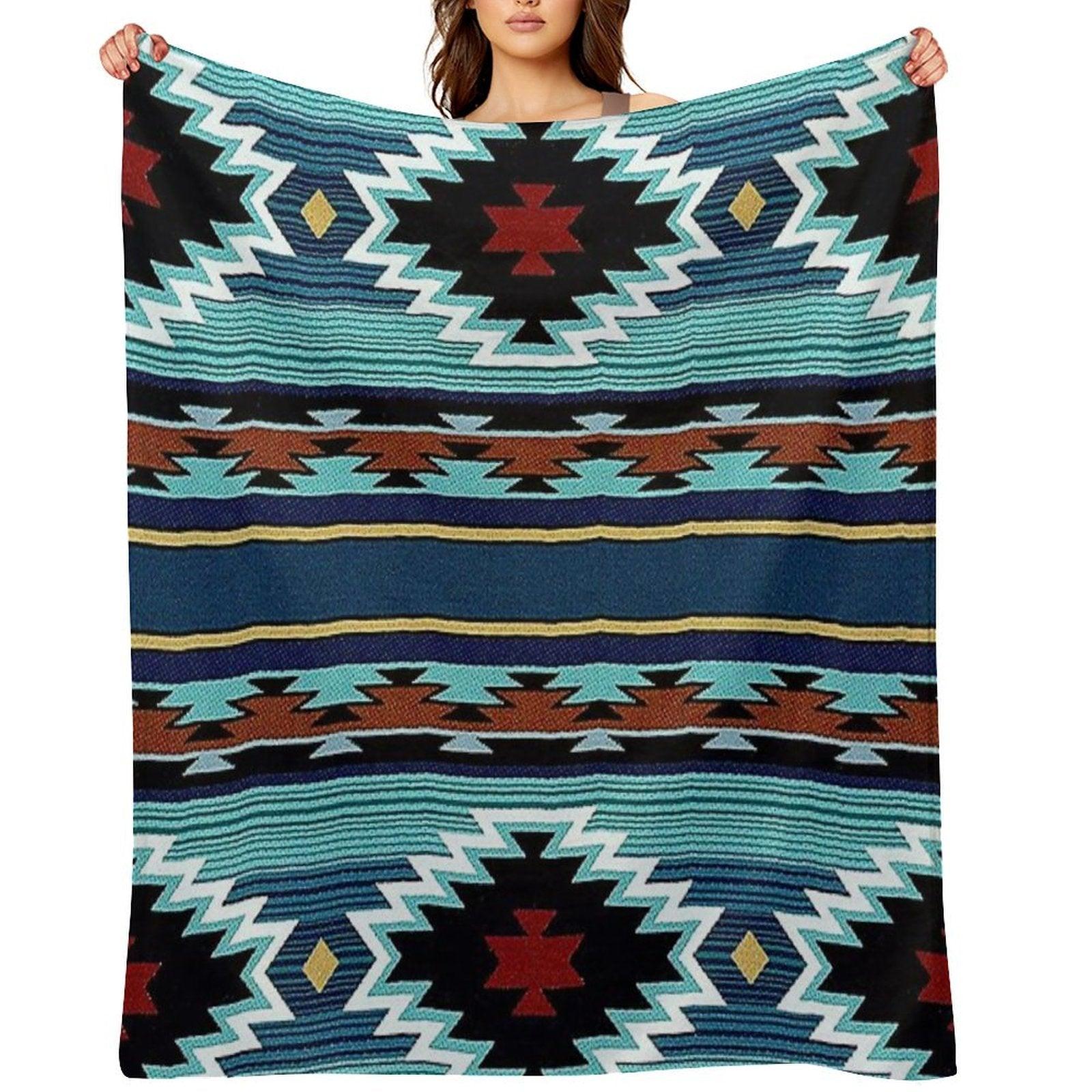 Navajo Blanket, Southwestern Art Design, Native American Blanket, Native American Art, Indian Art, Indian Blanket, Woven Blanket Throw Blanket