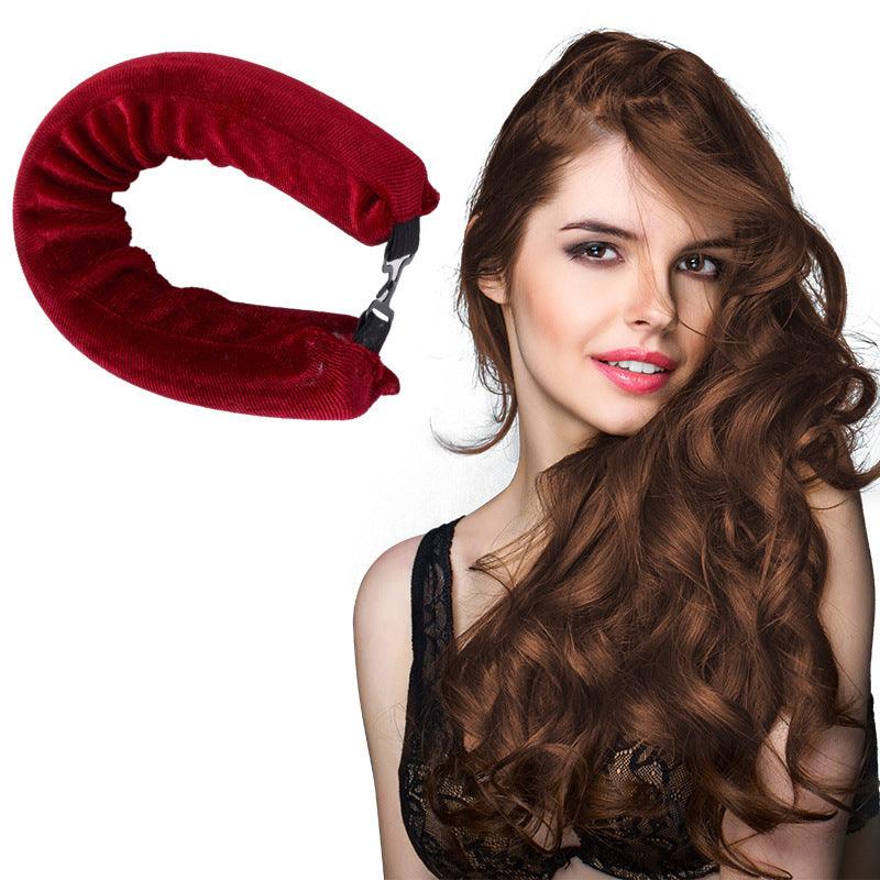 Sleeping lazy heatless hair curler simple big wave bold curling iron