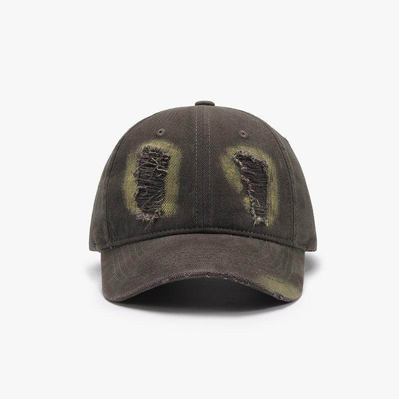 Distressed Cotton Baseball Cap for Casual Style and Comfort