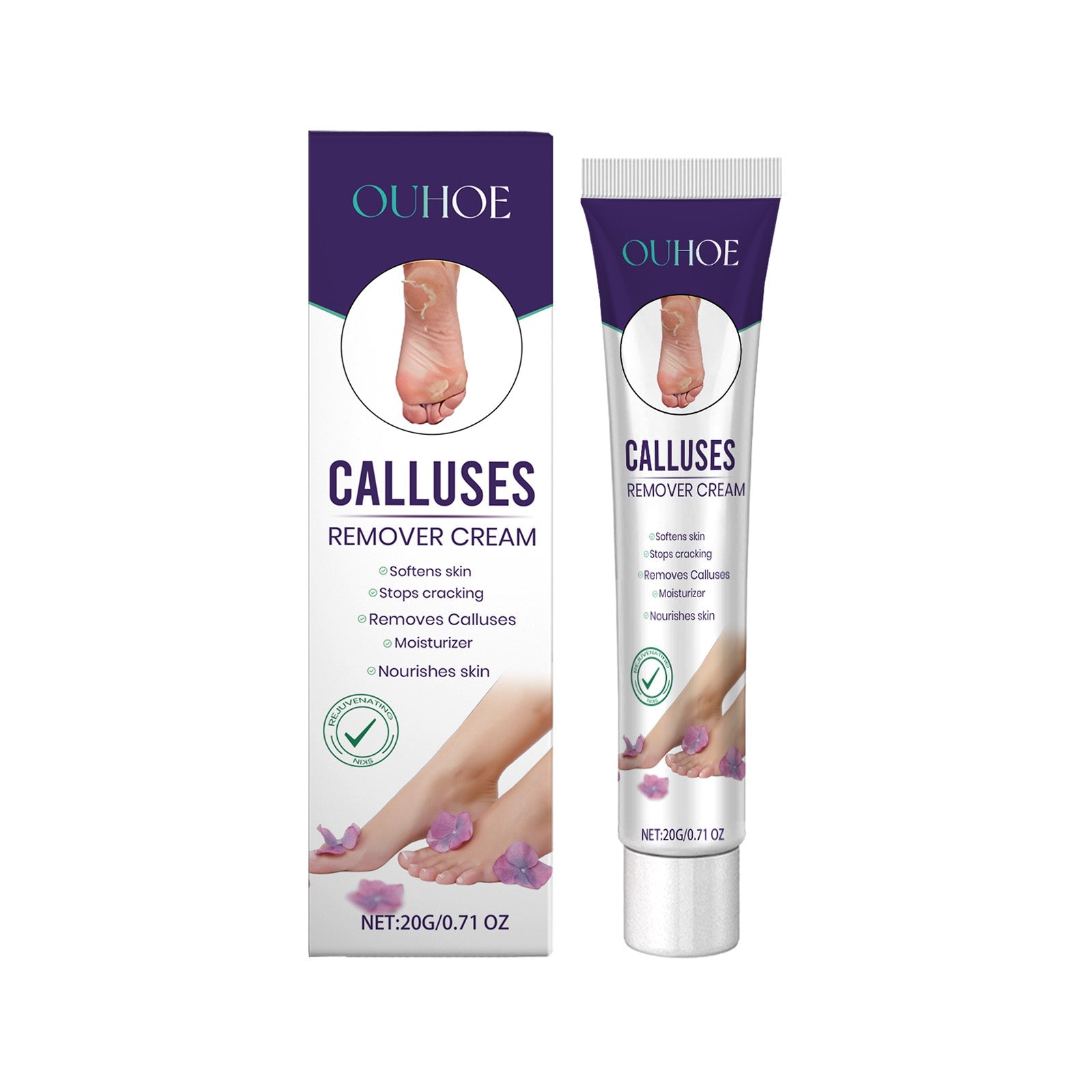 Foot Callous Removal Repair Cream Gently Softers Exfoliation Soothing Dry Moisturizing Hydrating Repair Cream