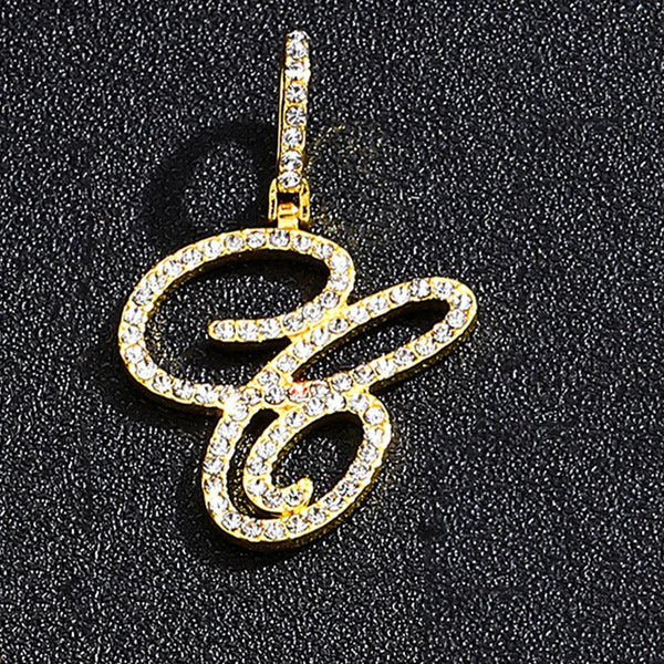 Hip hop accessories grass letter pendant melon seed buckle Cuban chain accessory