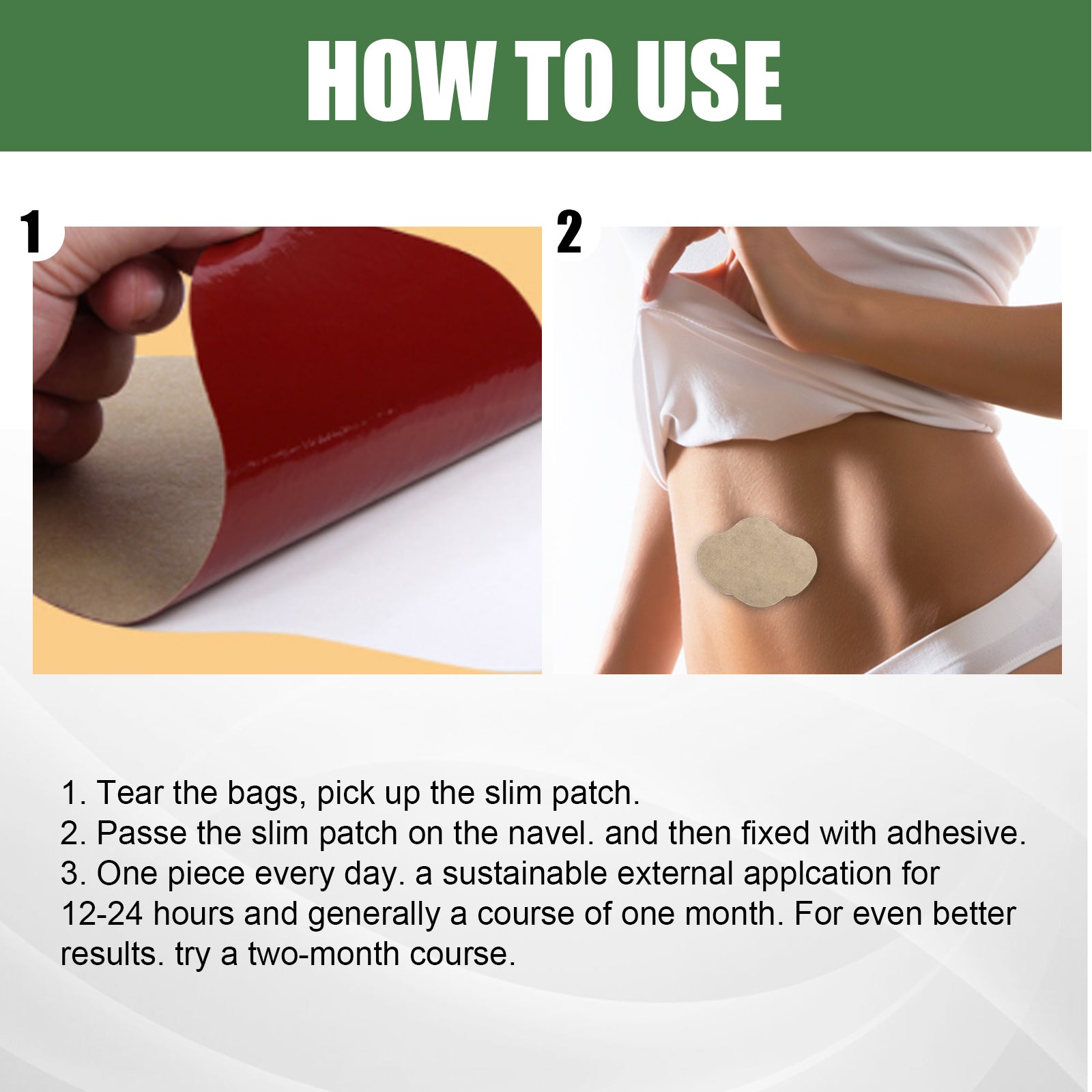 Wormwood Slimmed Belly Button Sticker, Slimming Firming and Shaping Belly Patch