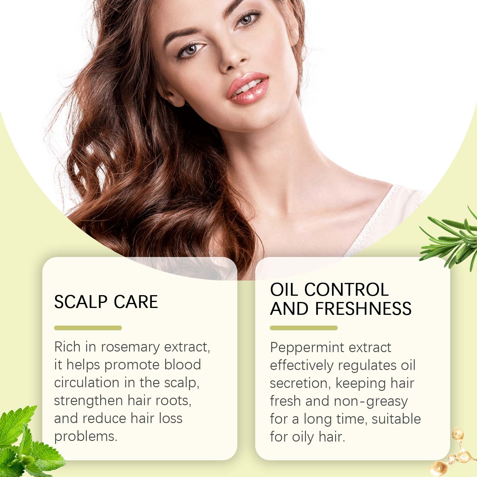 Rosemary Hair Care Spray Nourishes, Nurses, Softens And Leaves Fragrance, Strengthens And Restores Glossy Hair