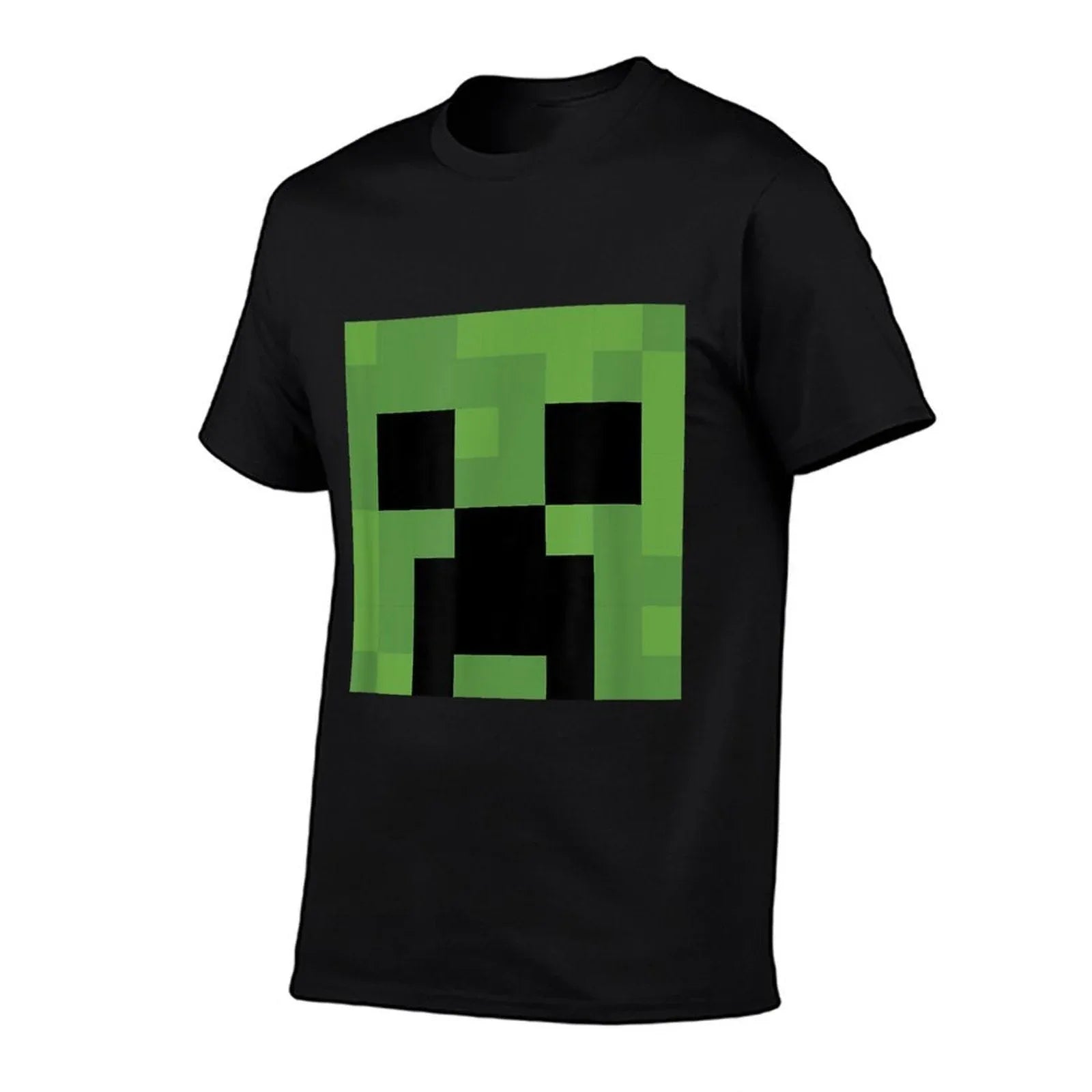 Minecraft Creeper Big Face  Oversized Silhouette T-Shirt