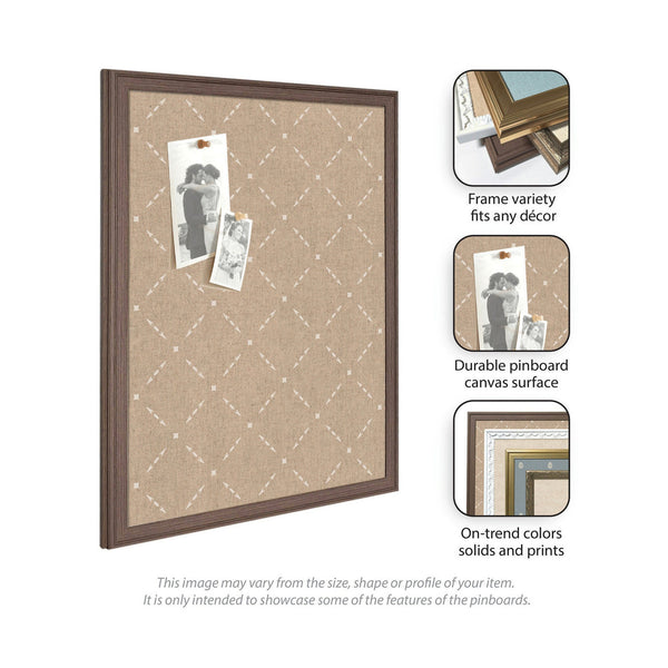 Pinboard Beige Lattice Pattern