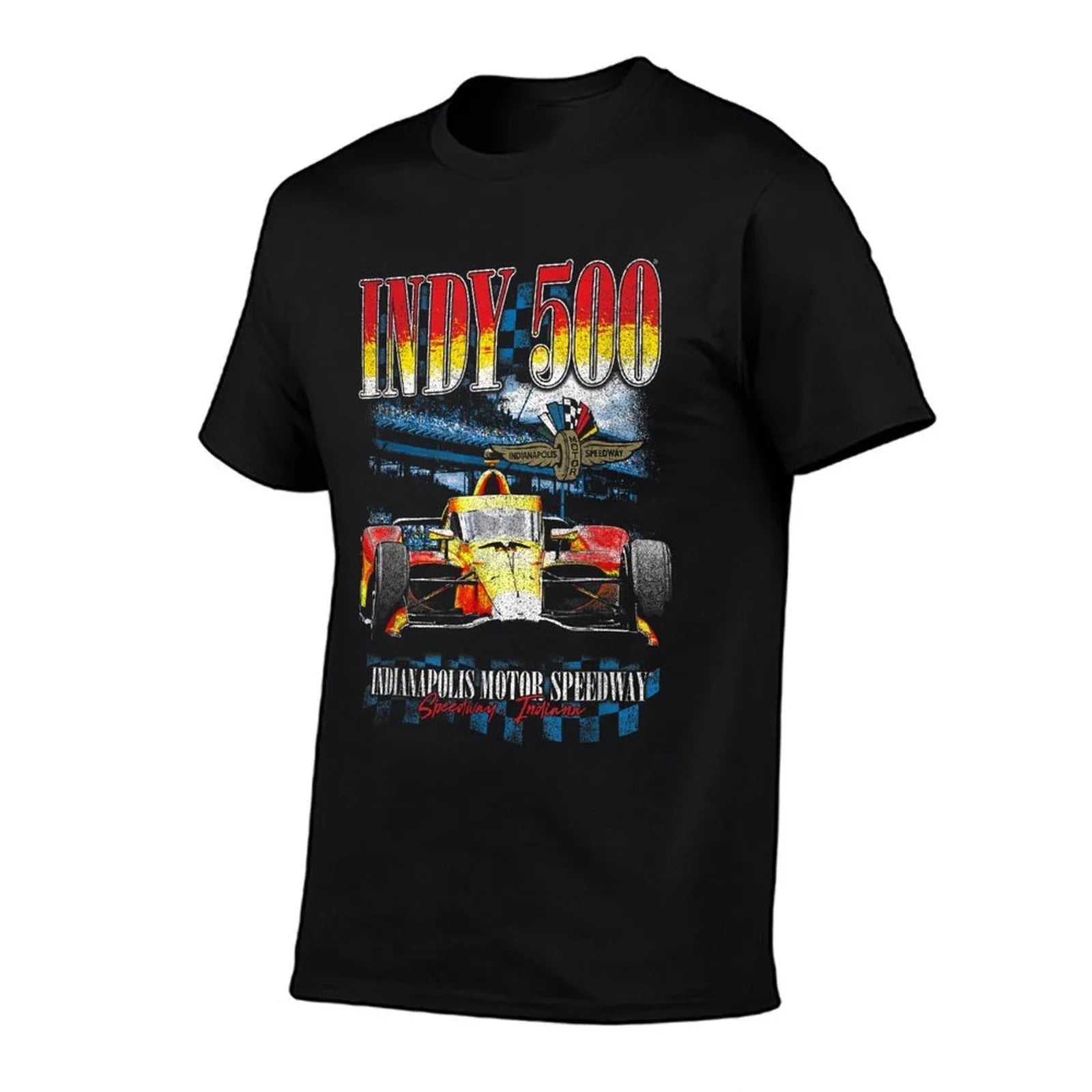 Indy 500 Indianapolis Motor Speedway Distressed Retro Poster  Versatile T-Shirt