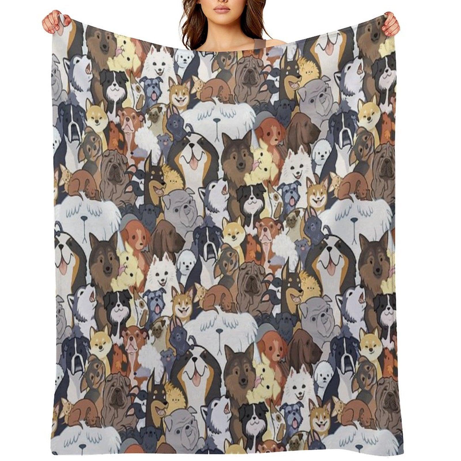 Pupper Party Throw Blanket