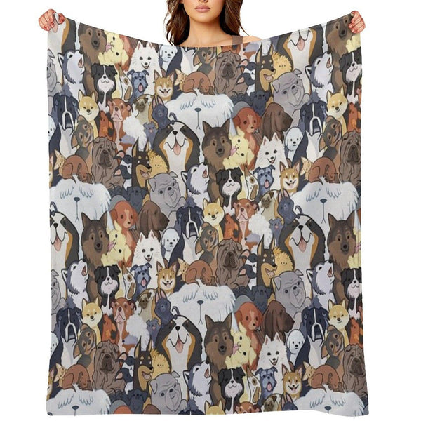 Pupper Party Throw Blanket