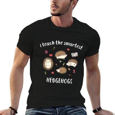 Cute Reading & Kindergarten Teacher Hedgehog Shirt T-Shirt