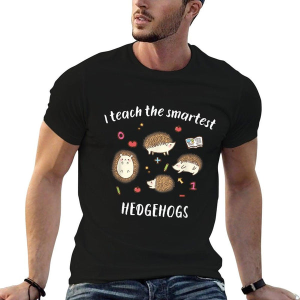 Cute Reading & Kindergarten Teacher Hedgehog Shirt T-Shirt