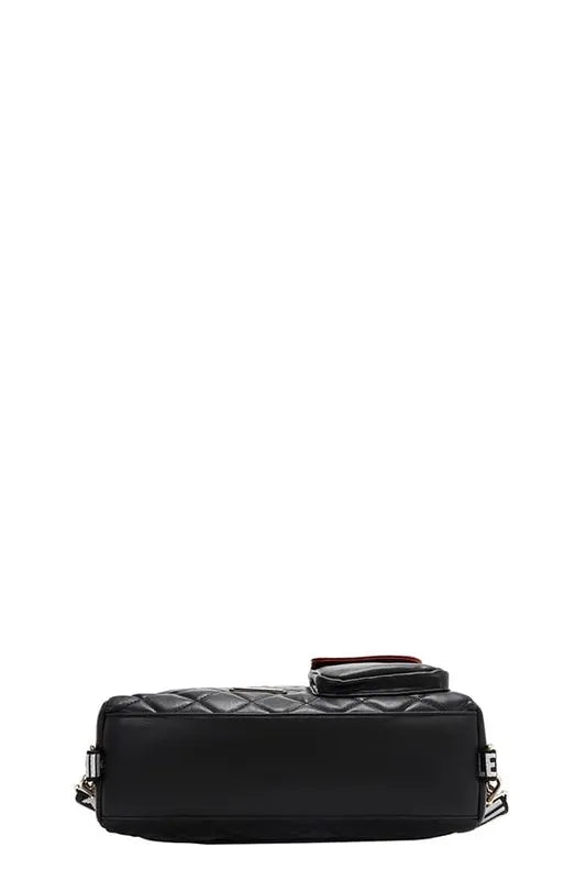 Nicole Lee USA Convertible Adjustable Strap Backpack Bag Berry Charmz