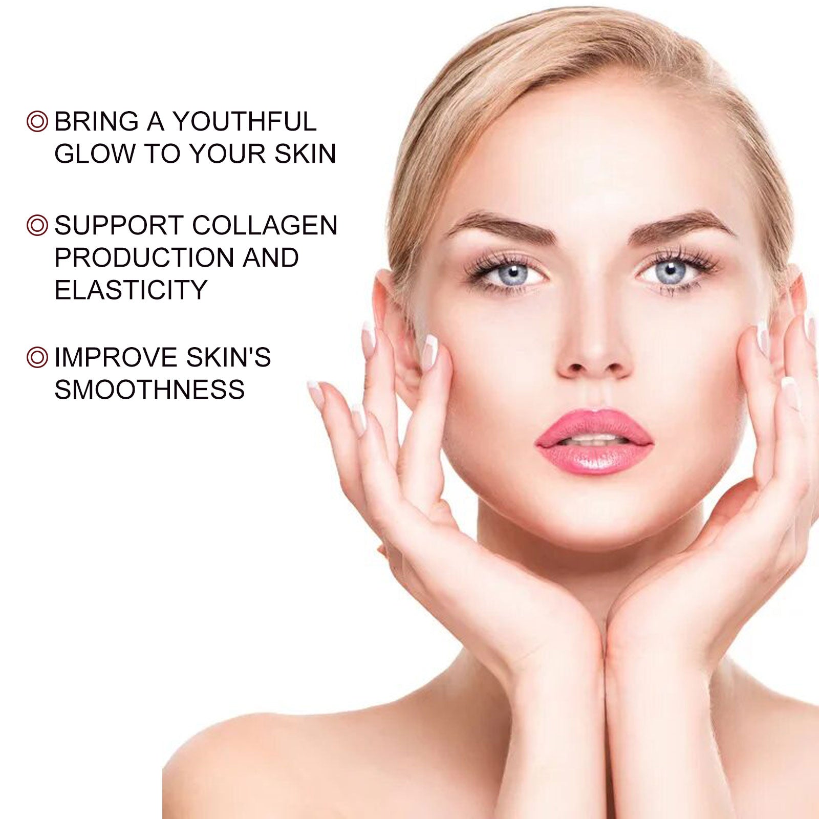 Peptide Face Serum, Fade Out Fine Lines On Your Forehead Skin Moist Hydrating Anti-Aging Essence