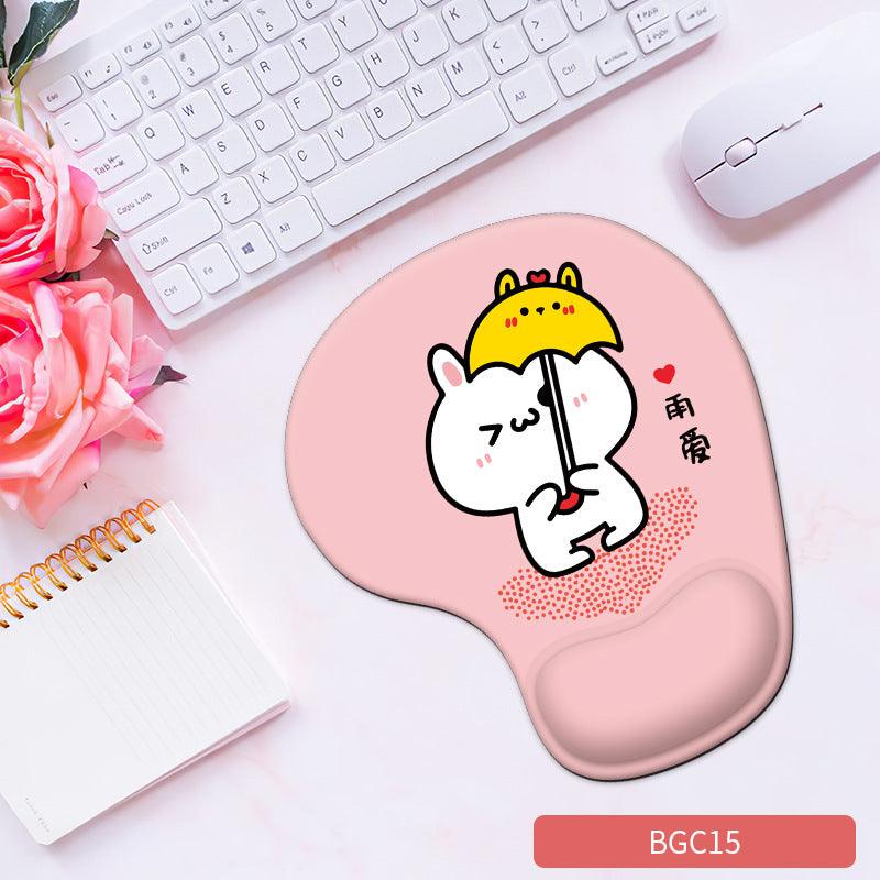 Silicone wrist mouse pad female comfortable computer soft non-slip hand rest pad thick non-slip wrist rest cute game pad