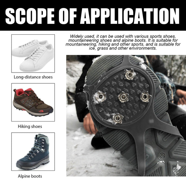 Universelle Rutschfeste Greiferspitzen, Outdoor Crampons Snowshoe Cover Mountaineering Sports Fall Easy To Wear And Take Off Shoe Cover