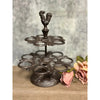Cast Iron 2 Tier Ornate Egg Holder