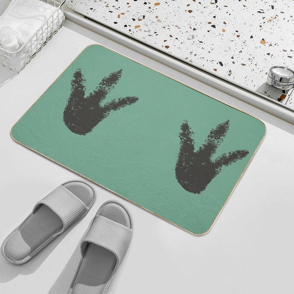 Big Foot Dinosaur Foot Print Design Bath Mat