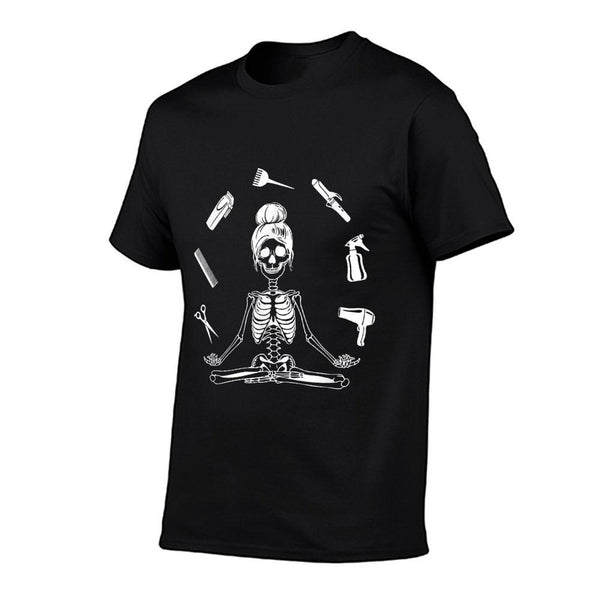 Hair Stylist Skeleton Hairdresser Hairstylist T-Shirt