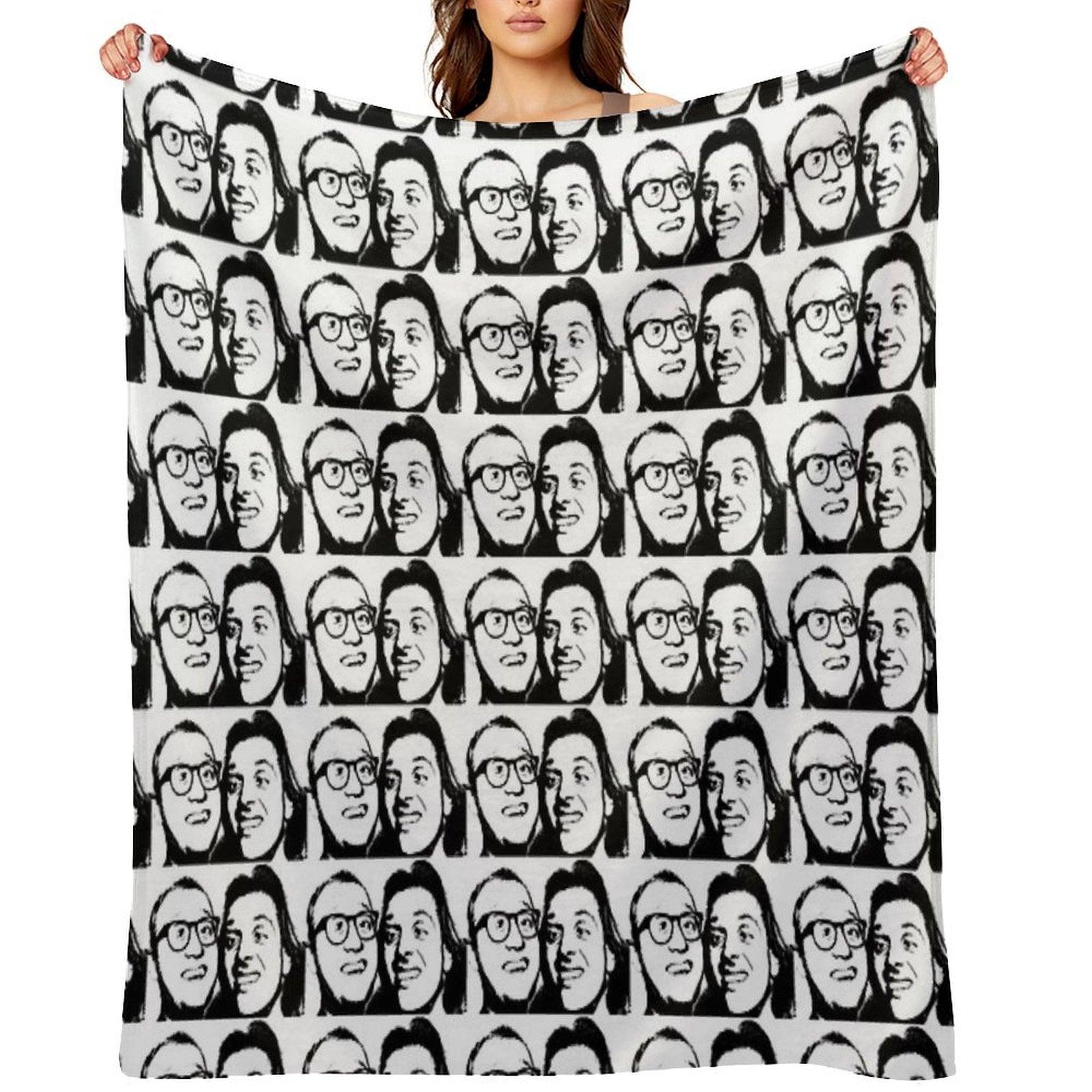 Rik Mayall And Ade Edmondson Throw Blanket
