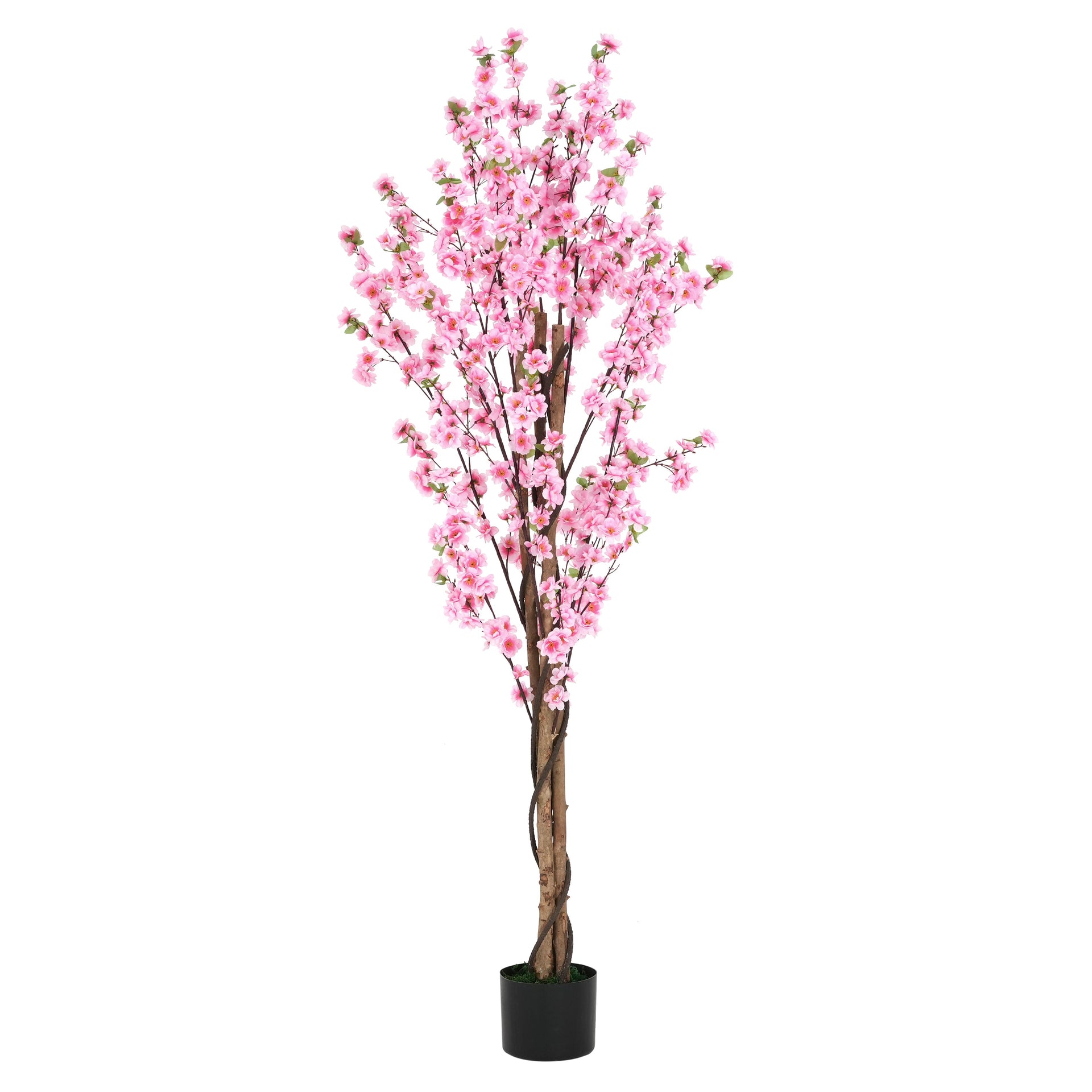 6' Artificial Peach Blossom Tree with Pot