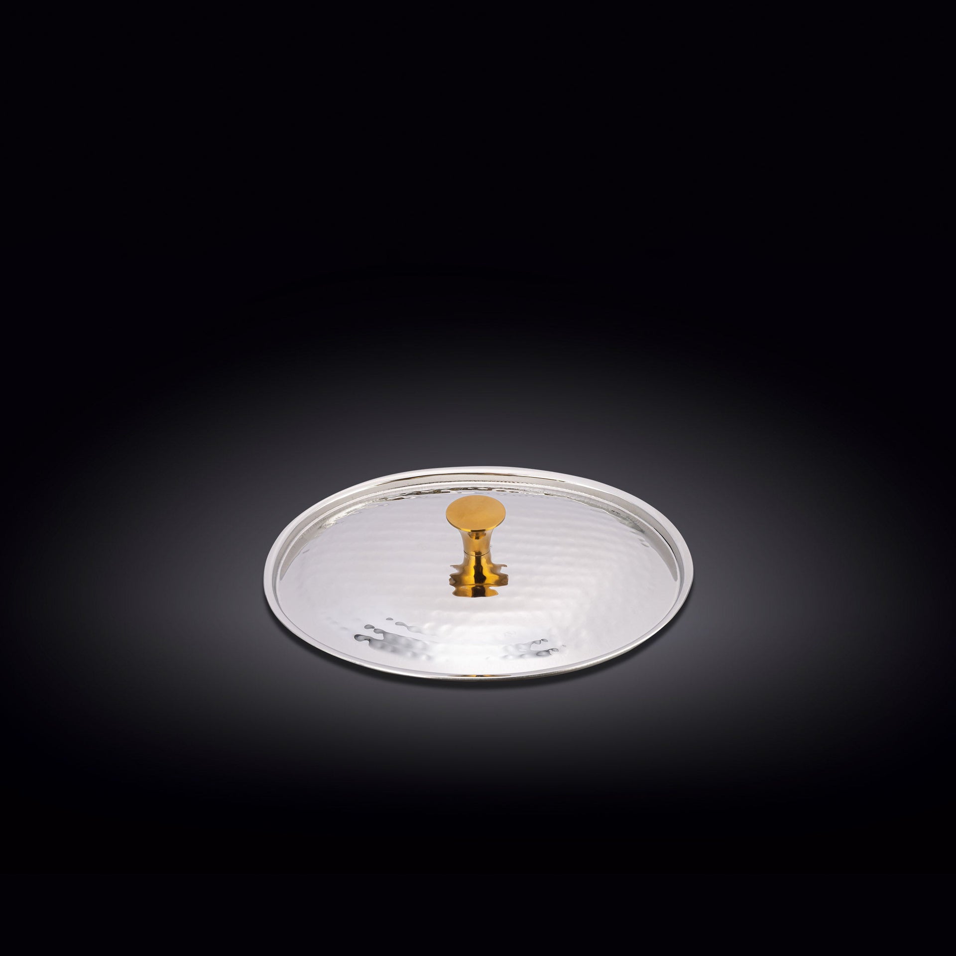 OVAL LID WITH GOLD KNOB 5.5