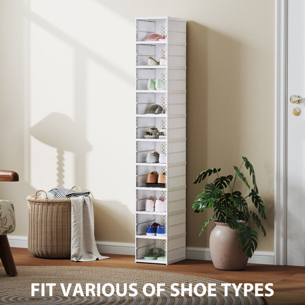 Shoe Racks Foldable design allows easy setup and storage